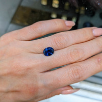 2.46 Ct. Blue Sapphire from West Africa Life Style