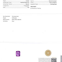 2.29 Ct. Pink Sapphire from Ceylon (Sri Lanka) Scan Report