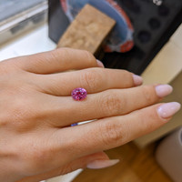 2.10 Ct. Pink Sapphire from Ceylon (Sri Lanka) Life Style