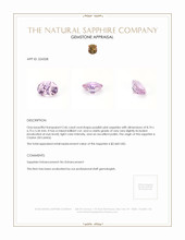 2.46 Ct. Sapphire from Ceylon (Sri Lanka) Appraisal