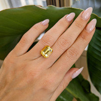 8.49 Ct. Yellow Sapphire from Ceylon (Sri Lanka) Life Style