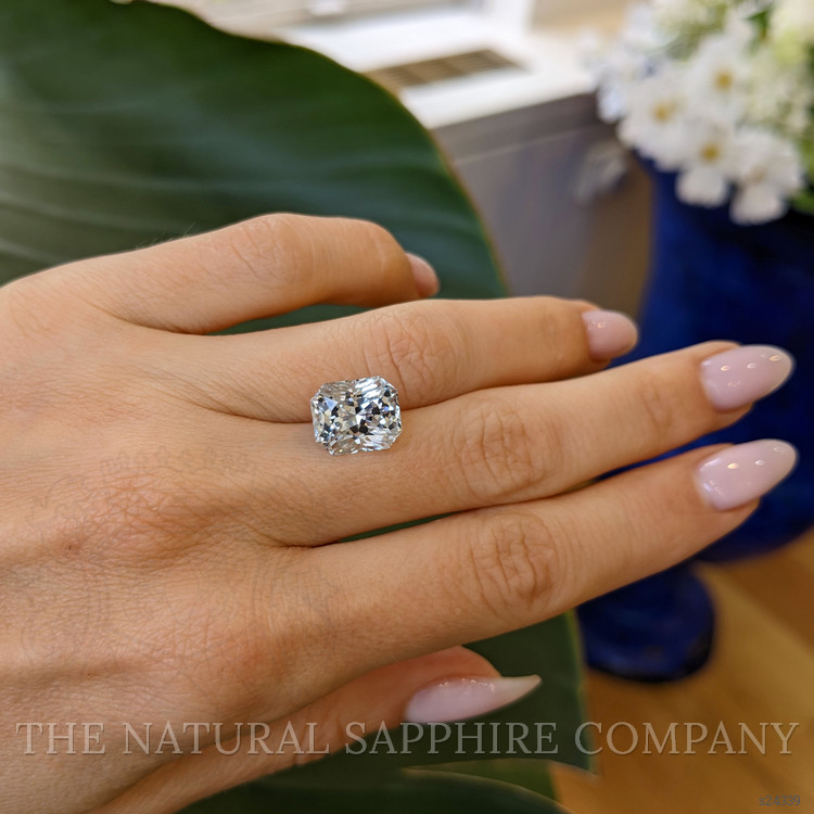 6.81 Ct. White Sapphire from Ceylon (Sri Lanka)