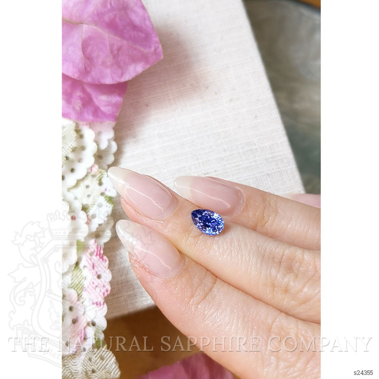 2.04 Ct. Blue Sapphire from Ceylon (Sri Lanka)