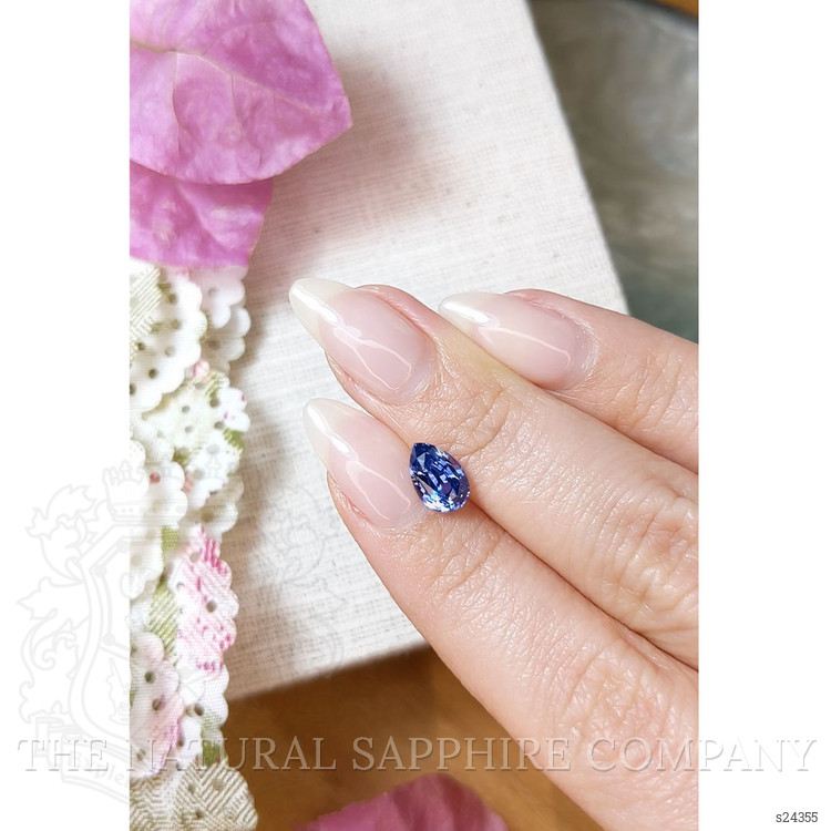 2.04 Ct. Blue Sapphire from Ceylon (Sri Lanka)
