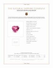 1.25 Ct. Padparadscha Sapphire from Ceylon (Sri Lanka) Scan Report