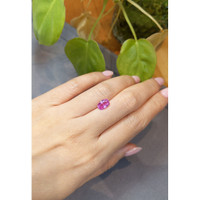 2.09 Ct. Purplish Pink Sapphire from Ceylon (Sri Lanka) Life Style
