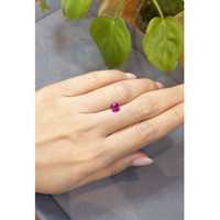 0.87 Ct. Reddish Pink Sapphire from Ceylon (Sri Lanka) Life Style