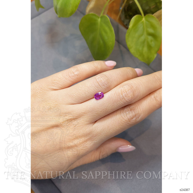 1.14 Ct. Purplish Pink Sapphire from Ceylon (Sri Lanka)