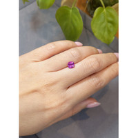 1.30 Ct. Purplish Pink Sapphire from Ceylon (Sri Lanka) Life Style