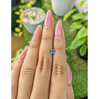 0.64 Ct. Violet Sapphire from Ceylon (Sri Lanka) Life Style