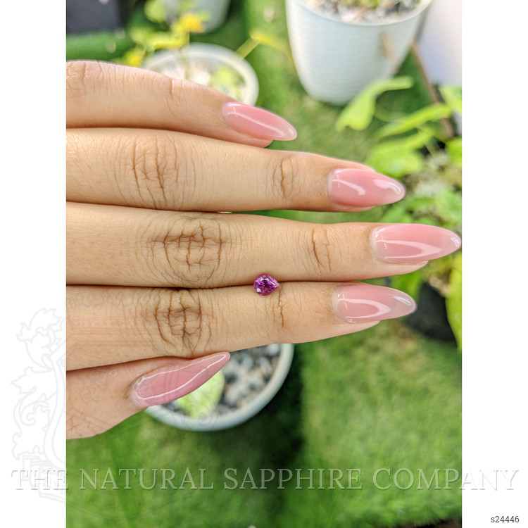 0.59 Ct. Purplish Pink Sapphire from Ceylon (Sri Lanka)