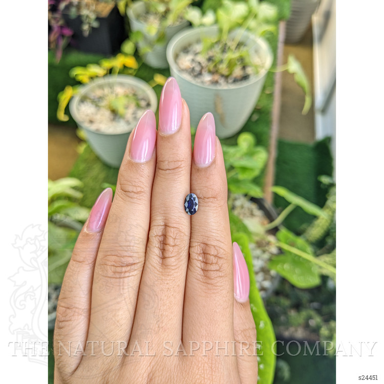 1.00 Ct. Blue Sapphire from Ceylon (Sri Lanka)