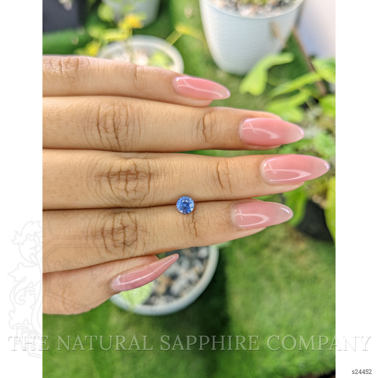 0.71 Ct. Blue Sapphire from Ceylon (Sri Lanka)