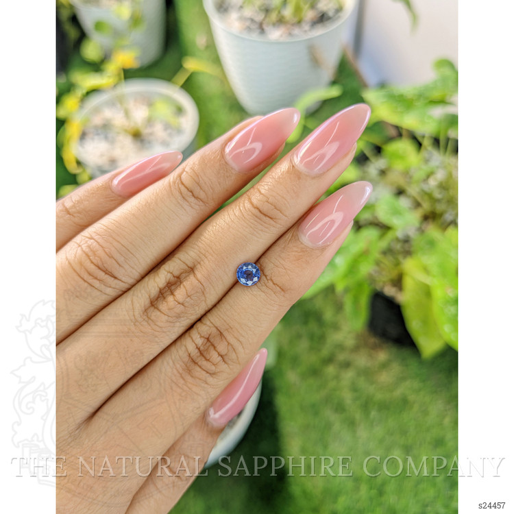 0.61 Ct. Blue Sapphire from Ceylon (Sri Lanka)