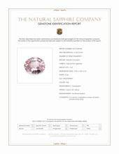 0.63 Ct. Pink Sapphire from Ceylon (Sri Lanka) Scan Report