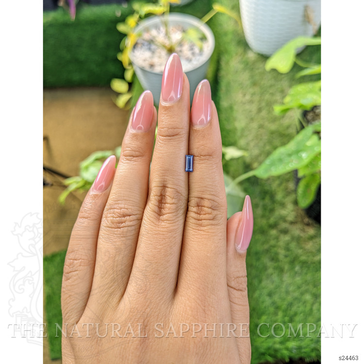 0.58 Ct. Blue Sapphire from Ceylon (Sri Lanka)