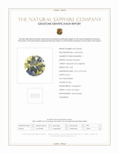 0.38 Ct. Sapphire from Ceylon (Sri Lanka) Scan Report