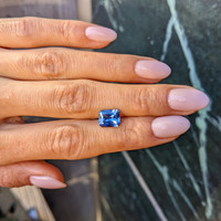 2.62 Ct. Blue Sapphire from Ceylon (Sri Lanka) Life Style