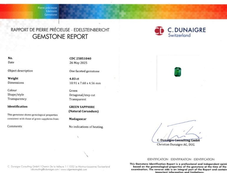 4.03 Ct. Bi Color Sapphire from Madagascar