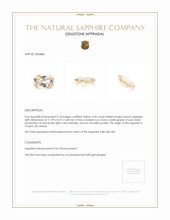 4.96 Ct. Peach Sapphire from Ceylon (Sri Lanka) Appraisal