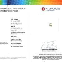 4.96 Ct. Peach Sapphire from Ceylon (Sri Lanka) Scan Report