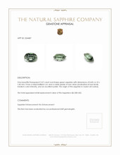 2.07 Ct. Sapphire from Ceylon (Sri Lanka) Appraisal
