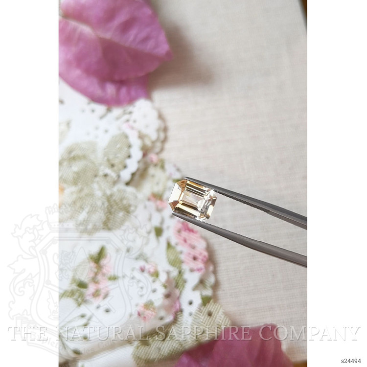 3.35 Ct. Peach Sapphire from Ceylon (Sri Lanka)