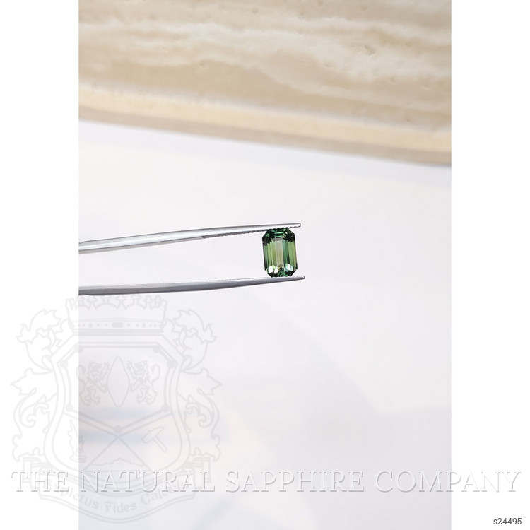 3.55 Ct. Green Sapphire from Ceylon (Sri Lanka)