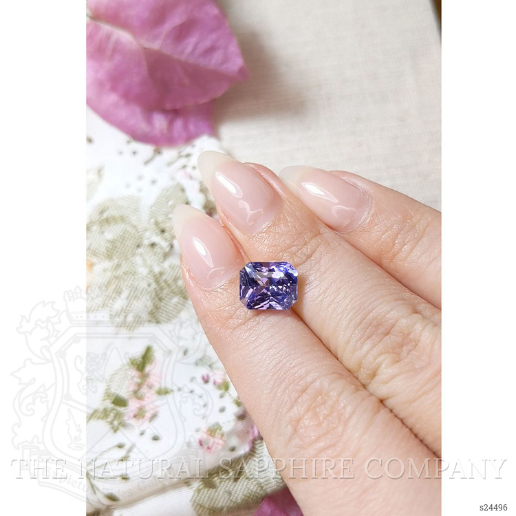 4.51 Ct. Purple Sapphire from Ceylon (Sri Lanka)