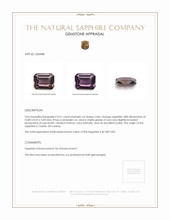 4.51 Ct. Color Change Sapphire from Ceylon (Sri Lanka) Appraisal