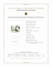 6.45 Ct. Yellowish Green Sapphire from Ceylon (Sri Lanka) Scan Report
