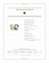 6.45 Ct. Yellowish Green Sapphire from Ceylon (Sri Lanka) Scan Report
