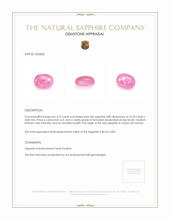4.75 Ct. Pink Star Sapphire from Ceylon (Sri Lanka) Appraisal