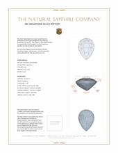 3.00 Ct. Blue Sapphire from Ceylon (Sri Lanka) 3 D Scan Report