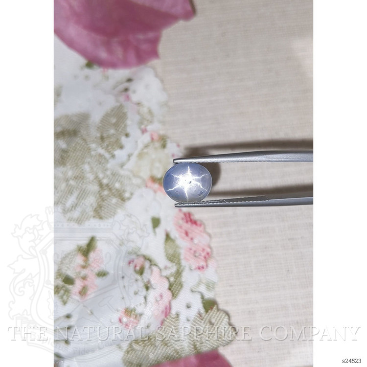 5.29 Ct. Greyish Blue Star Sapphire from Ceylon (Sri Lanka)