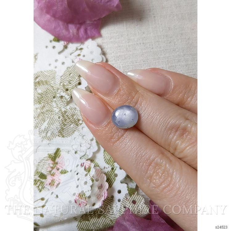 5.29 Ct. Greyish Blue Star Sapphire from Ceylon (Sri Lanka)