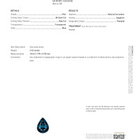 3.43 Ct. Sapphire from Thailand Scan Report