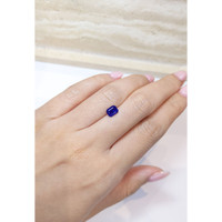 1.19 Ct. Purplish Blue Sapphire from Ceylon (Sri Lanka) Life Style