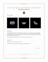 1.73 Ct. White Sapphire from Ceylon (Sri Lanka) Appraisal