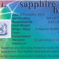 1.73 Ct. White Sapphire from Ceylon (Sri Lanka) Scan Report