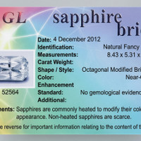 1.73 Ct. White Sapphire from Ceylon (Sri Lanka) Scan Report