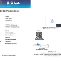 6.14 Ct. Sapphire from Ceylon (Sri Lanka) Scan Report