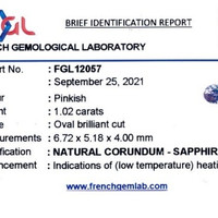 1.02 Ct. Sapphire from Ceylon (Sri Lanka) Scan Report