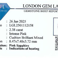 2.38 Ct. Pink Sapphire from Ceylon (Sri Lanka) Pdf