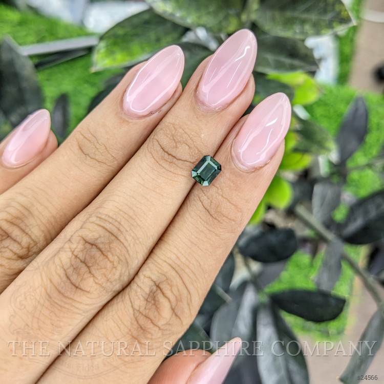 1.49 Ct. Bluish Green Sapphire from Ceylon (Sri Lanka)