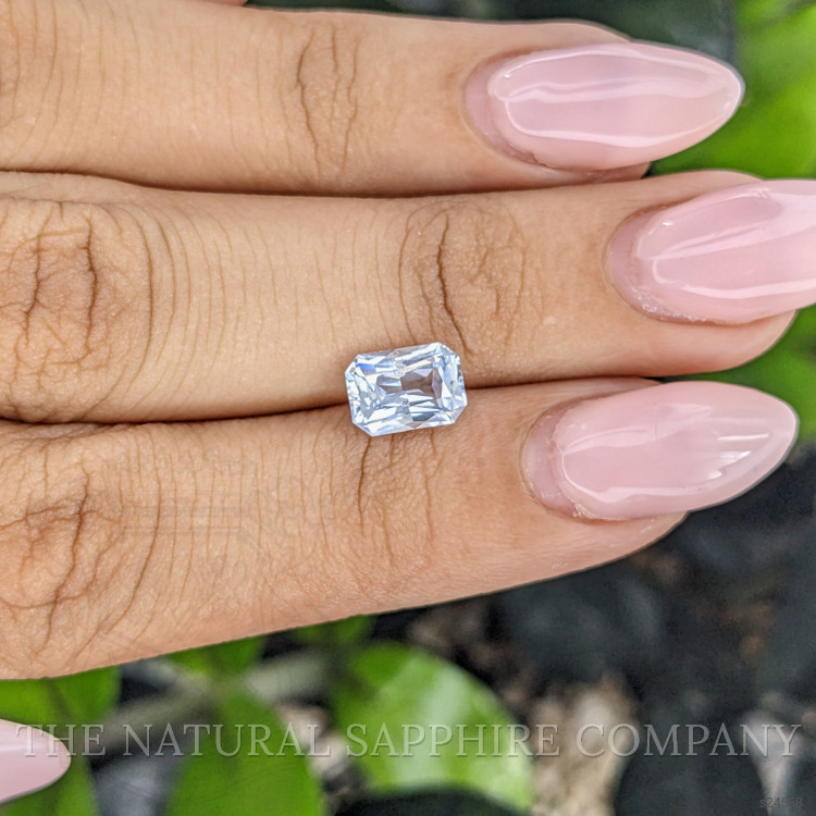 1.95 Ct. White Sapphire from Ceylon (Sri Lanka)