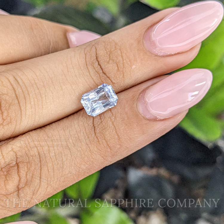 1.95 Ct. White Sapphire from Ceylon (Sri Lanka)
