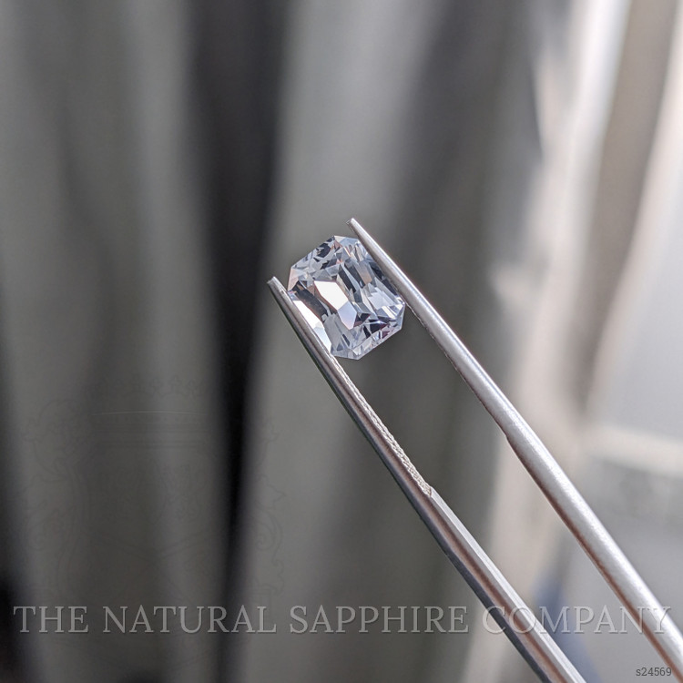 1.75 Ct. White Sapphire from Ceylon (Sri Lanka)