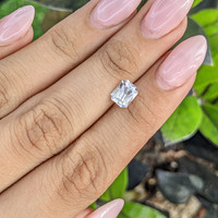 1.61 Ct. White Sapphire from Ceylon (Sri Lanka) Life Style