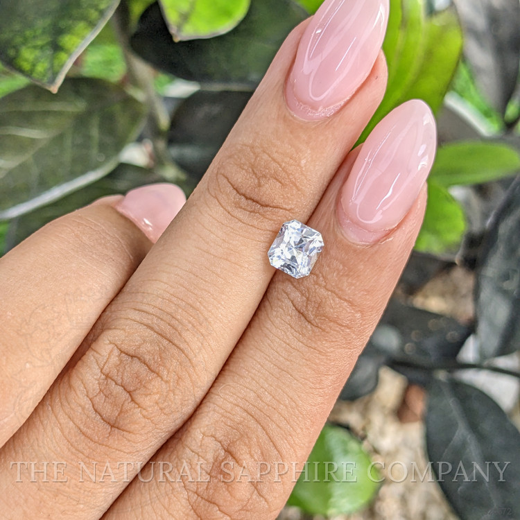 1.53 Ct. White Sapphire from Ceylon (Sri Lanka)